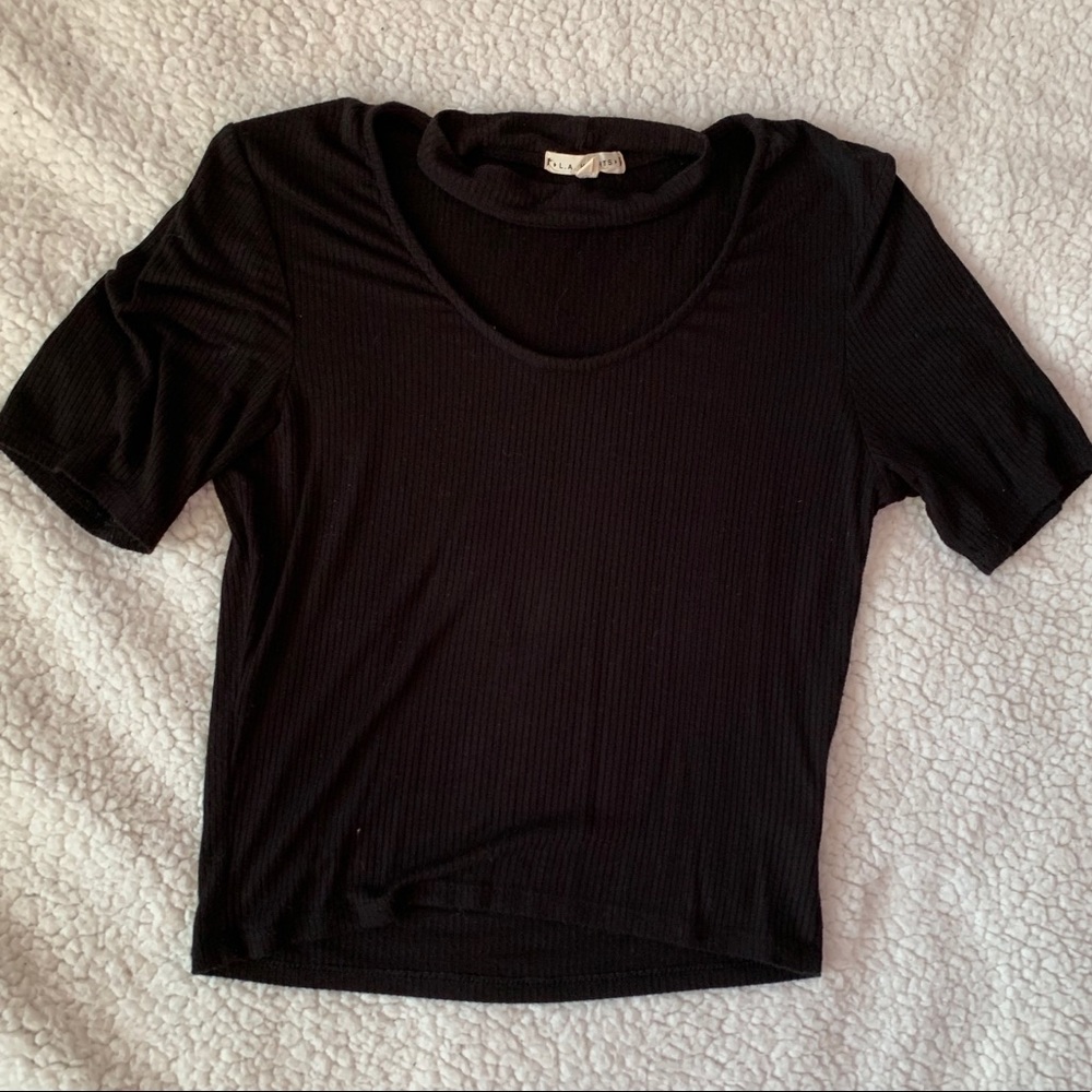 Black L.A. Hearts Crop Top